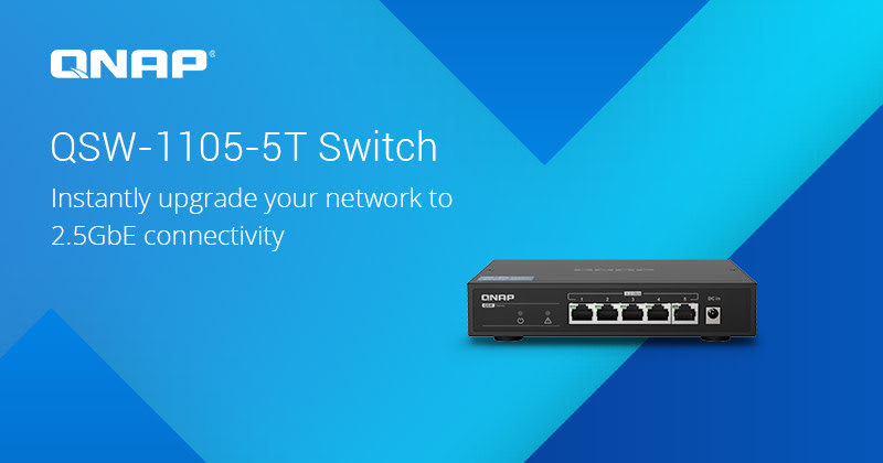 A QNAP bemutatta első 2,5GbE hálózati switch-csét